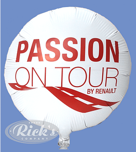 folieballon Renault rond 18" bedrukt 1 kleur